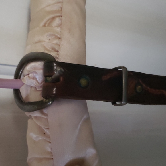 Vintage Leather Embossed Belt - Picture 2 of 3